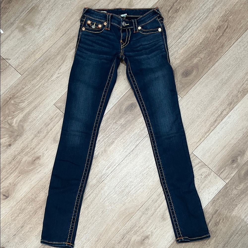 True Religion Dark Indigo Skinny Jeans